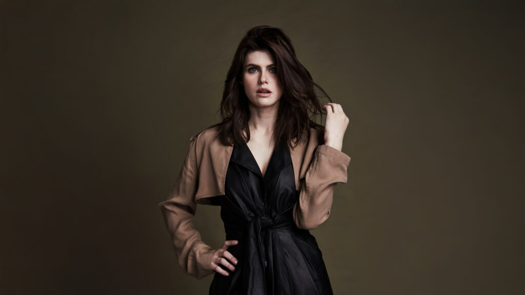 Actress Alexandra Daddario 2024 4K Wallpaper Background