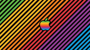 Apple Logo Rainbow Color macOS