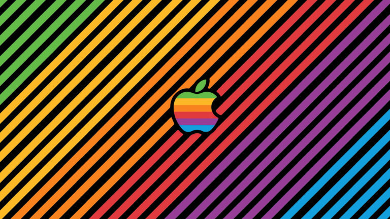 Apple Logo Rainbow Color macOS