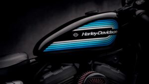 Harley Davidson Logo Printed On Motorcycle