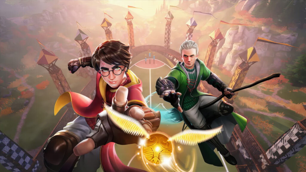 Harry Potter - Quidditch Champions Game Poster 4K Wallpaper Background