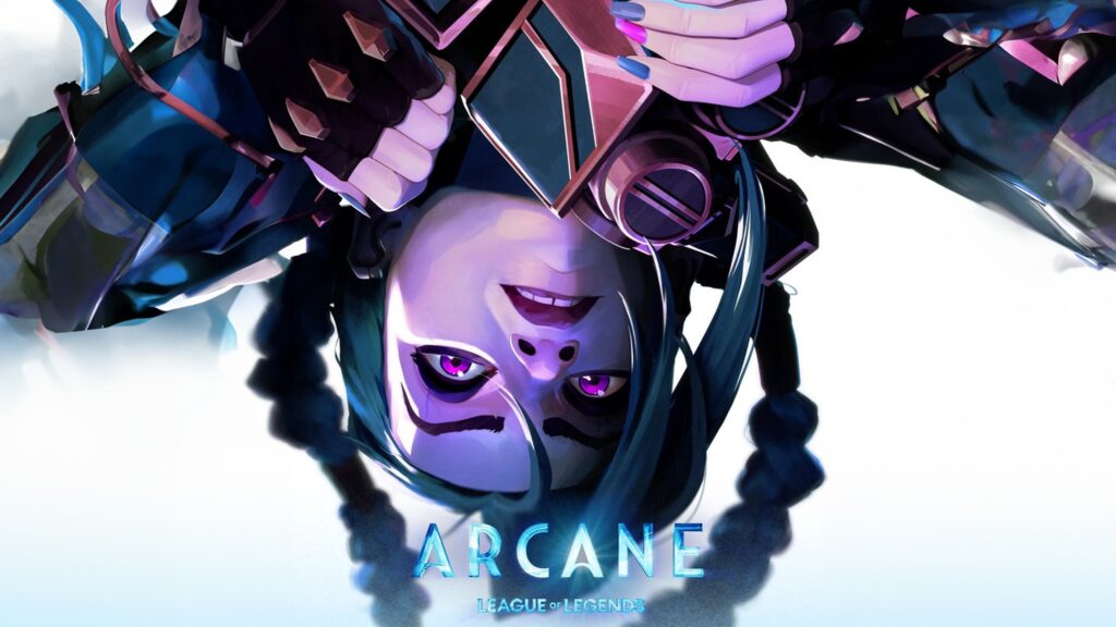 Jinx Arcane League of Legends 4K Wallpaper Background