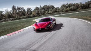 Red Alfa Romeo 33 Stradale Race Track